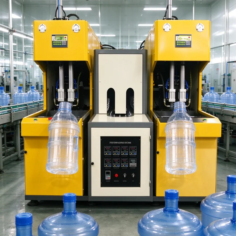 Customized Semi Automatic PET Bottle Blowing Machine, Cost-effective Choice for Small Scale Bottle Production