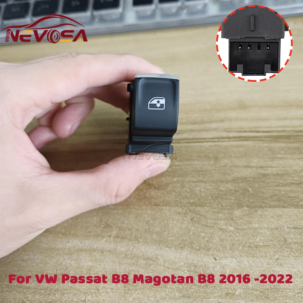 Passenger Side Button For VW Passat B8 Magotan B8 2016 2017 2018 2019 2020-2022 Window Switch Control 3GD959855A 3ED959855A