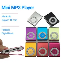 Mini MP3 Portable TF Card SD Card Slot Metal Clip USB Sport Digital Music Walkman Lightweight For Sports Running Citywalk