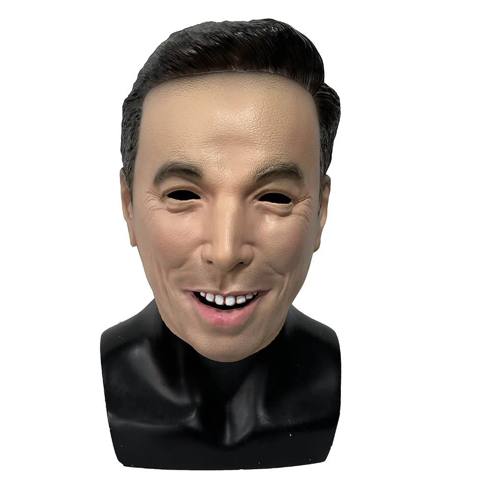 Männermaske, Lustige Neuheitsmaske, Halloween Realistische Latex-Kostüm-Cosplay-Kopfbedeckung für Erwachsene – Detail 2