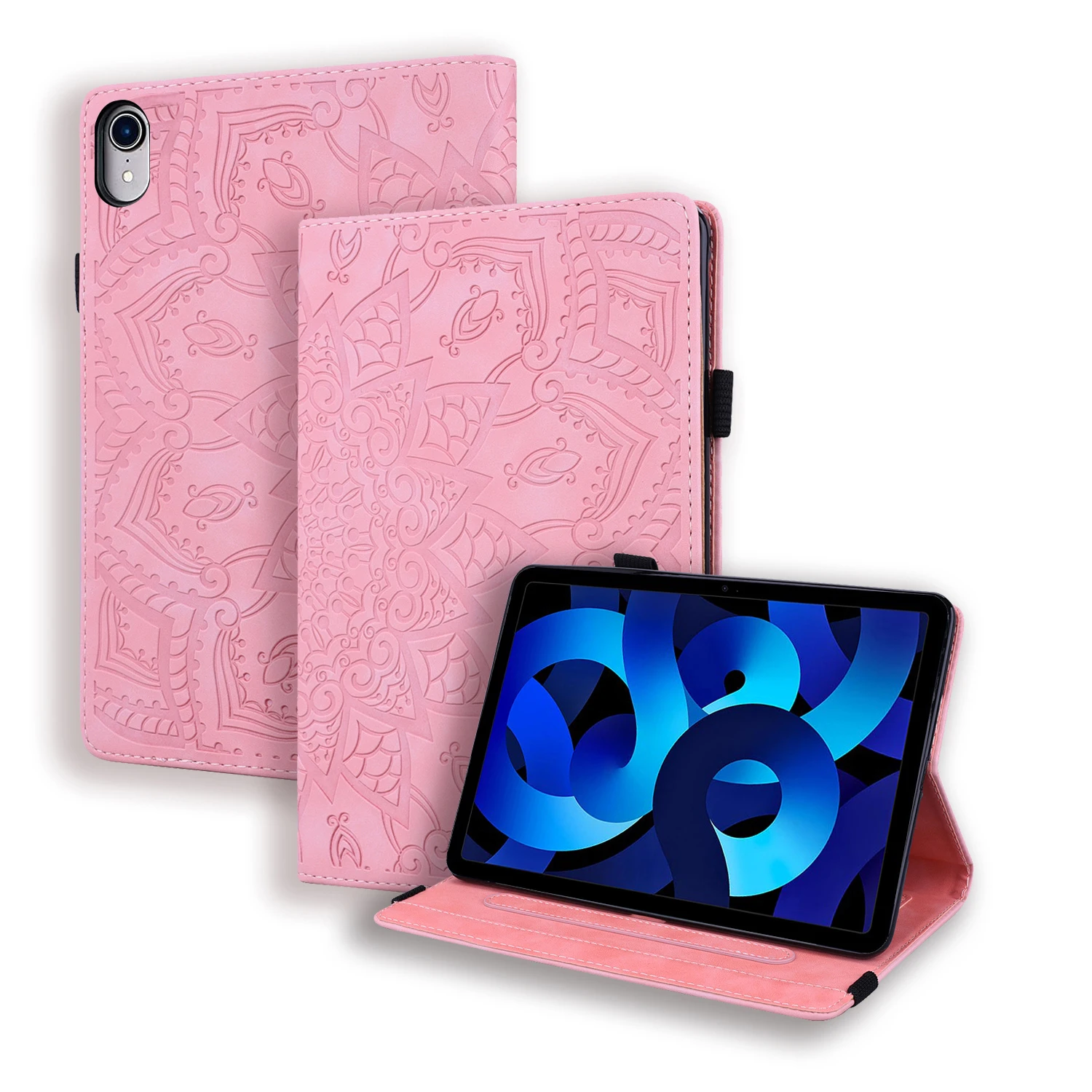 

Flower Leather Stand Case For iPad 2025 2025 10.2 10.9 11 12.9 13 inch Pro Air 4 5 6 MINI 7 8 9 10th Generation Card Slot Cover