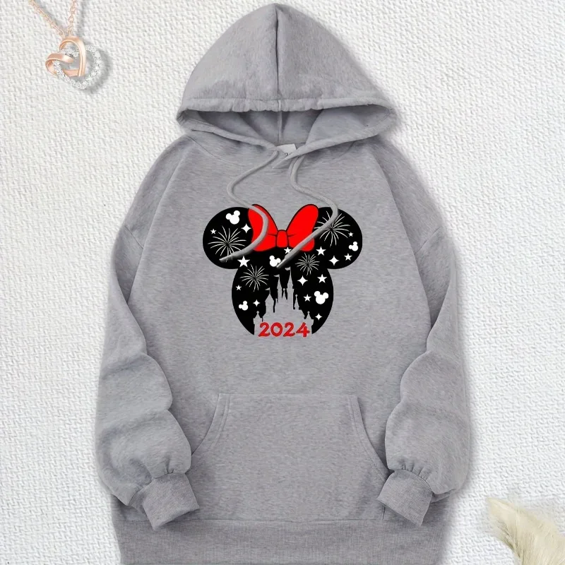 Lovely Pattern Fashion Male Sweatshirts Loose Pocket Disney Mickey Cartoon Cozy Men Hoodies Autumn Winter Popular Pullover