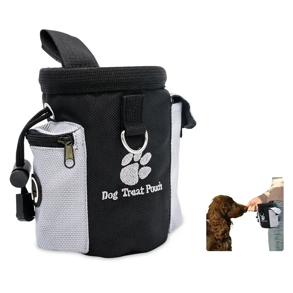

Dog Treat Pouch Pet Training Waist Bag with Drawstring Secure Snack Holder Phone Key Storage for Dog Training Pet Treat Pouch