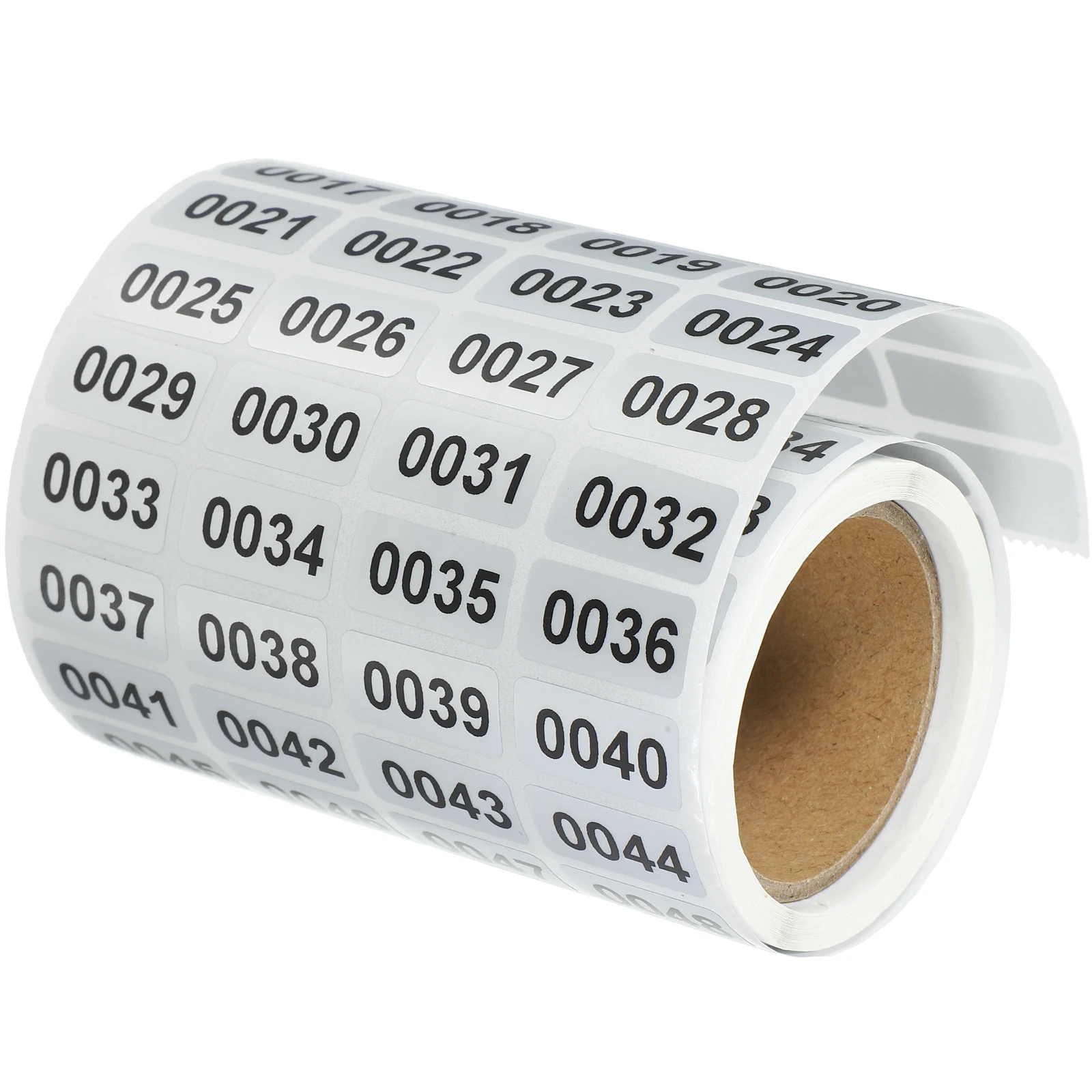 

1 Roll Number Number Stickers PVC Self Adhesive Rectangular Labels for Organizing Storage Home Office School