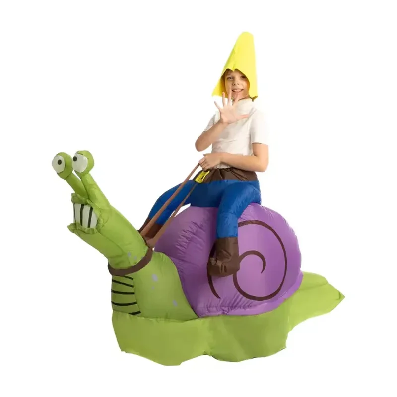 

zizi 2025 Halloween Carnival Holiday Annual Adult Cosplay Cartoon Anime Funny Riding Snail Costume Party Inflatable