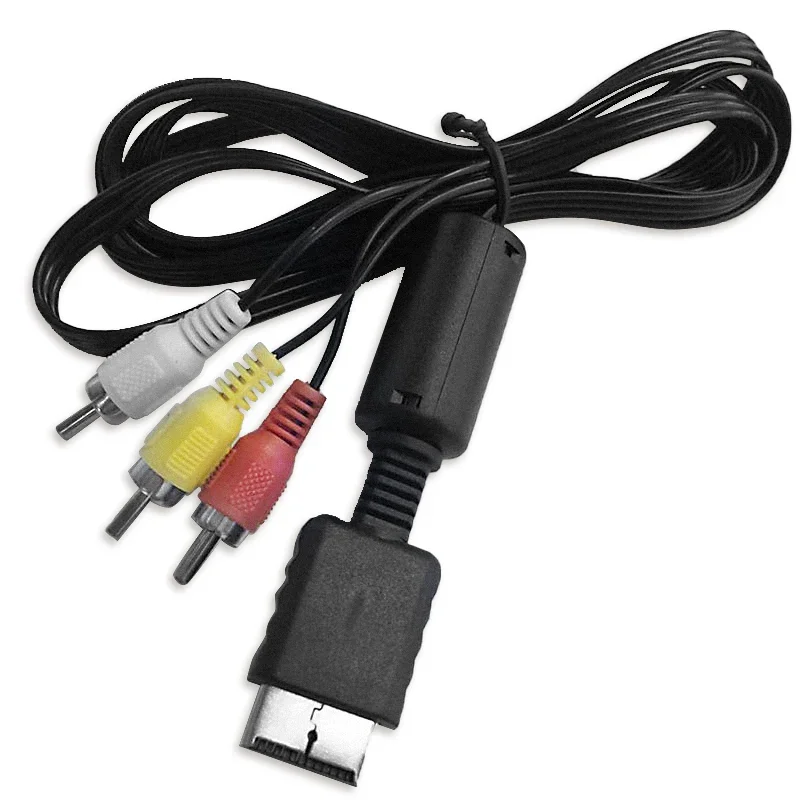 كابل صوت فيديو AV لأجهزة PS2 ، وحدة تحكم ألعاب PS3 ، كابل RCA إلى HDTV ، مشغلات دي في دي سلك AV لملحقات سوني بلاي ستيشن ، m