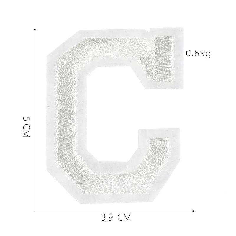 Aufnäher zum Aufbügeln, Buchstaben, weiß, für Kleidung, Parche Bordado, Kinder, zum Nähen, bestickt, Nas Vendki, thermoadhäsiver Designer-Mochila, DIY-Baby – Detail 9