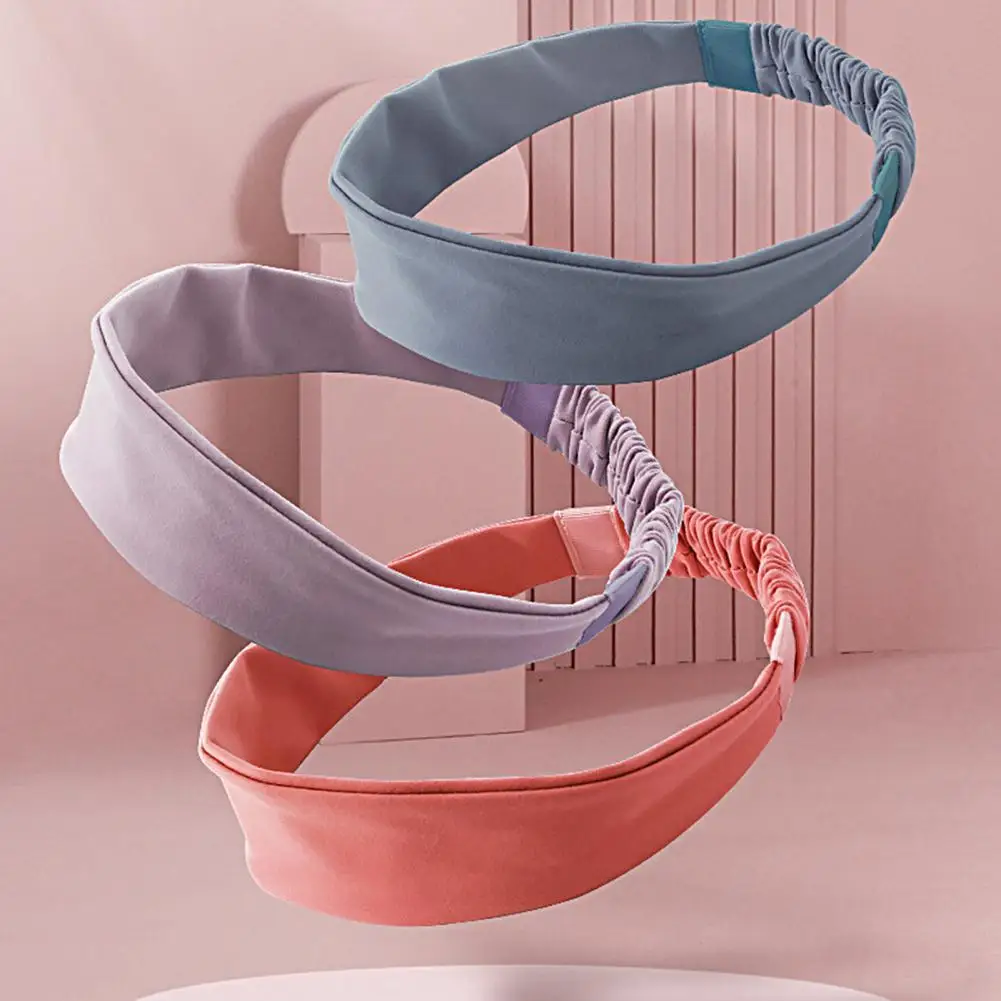 

Опора для запястья, спортивная повязка на голову, хорошая эластичность, поглощающая пот, стильные аксессуары для волос унисекс для езды на велосипеде