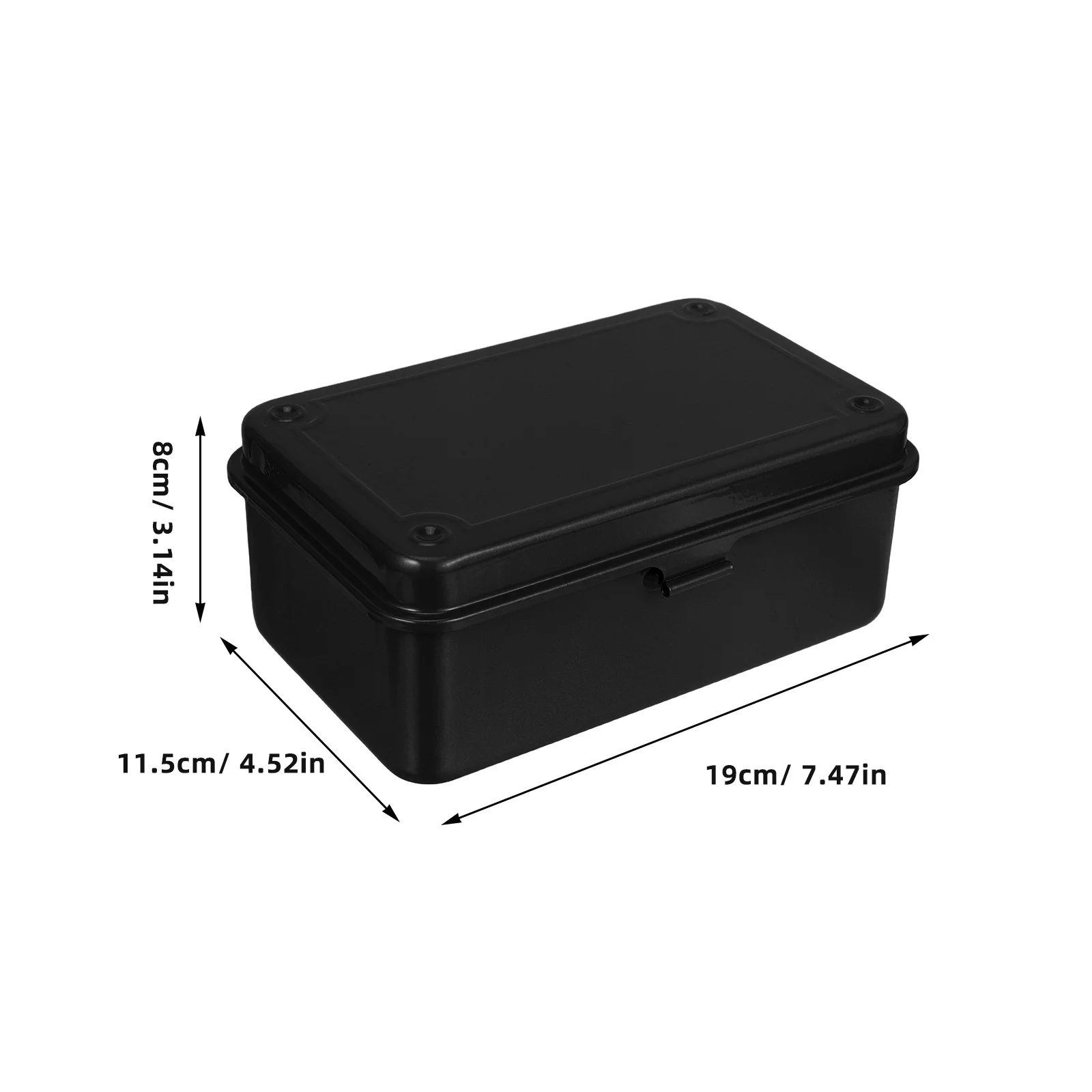 صندوق أدوات صغير صندوق أدوات معدني عتيق منظم تخزين حديد عالي التحمل لأدوات إصلاح المنزل أداة مسامير الأظافر #5