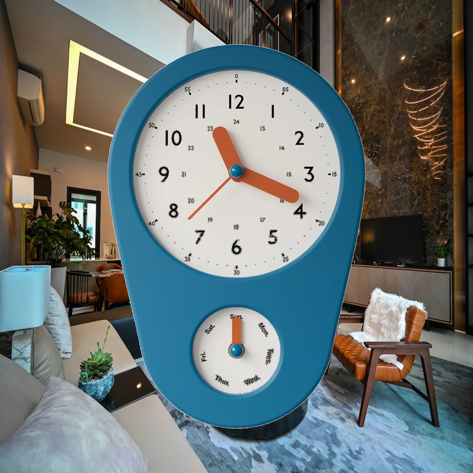 Minimalist Desk Timepiece Battery Operated Home Decor Double Face