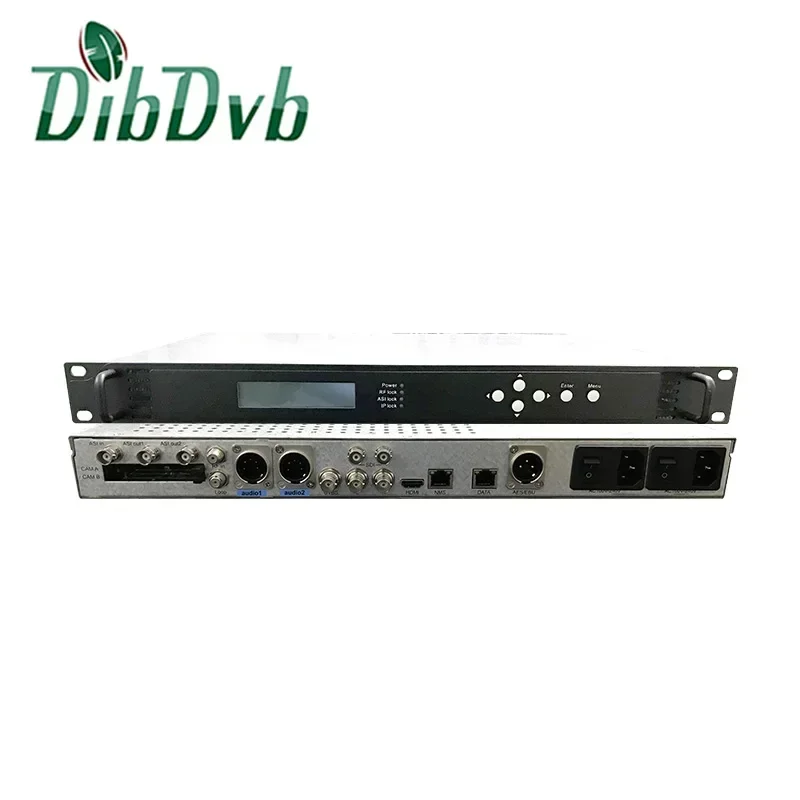 2025DVB-S2 DVB-T2 Professional HEVC H265 hd sdi IRD Decoder support biss decryption