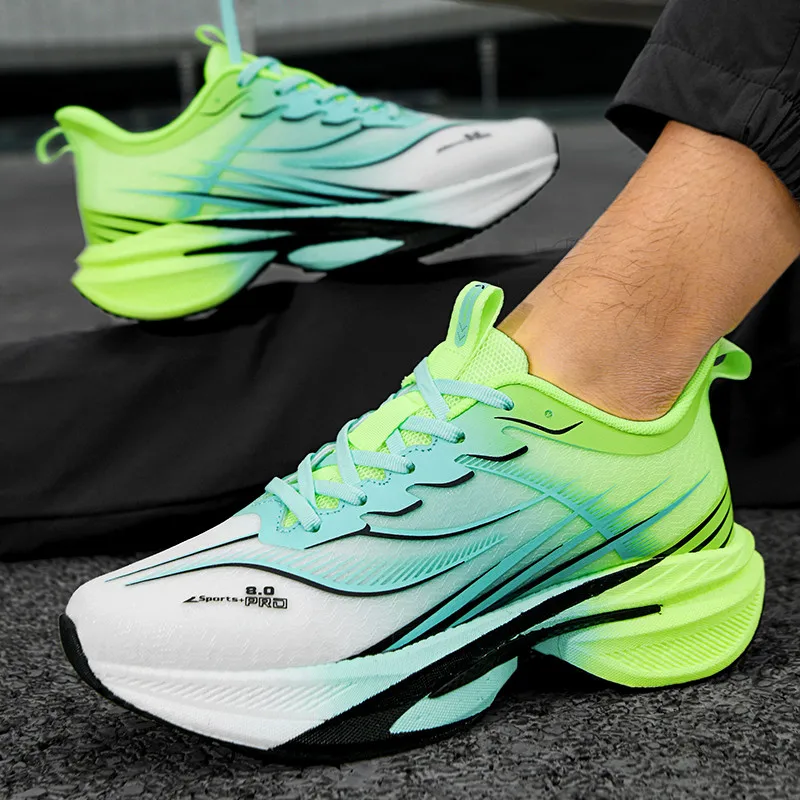 

Hot Men's Running Shoes Carbon Board Speciality Sneakers Marathon Jogging Sports Breathable Lightweight Comfortable Training New