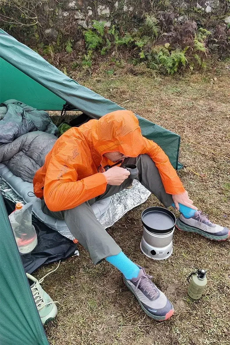 3F UL GEAR Spilt Rain Poncho Pants Ultraleichte Regenmäntel aus 15D-Nylon, wasserdicht, für Radfahren, Camping, Wandern – Detail 19