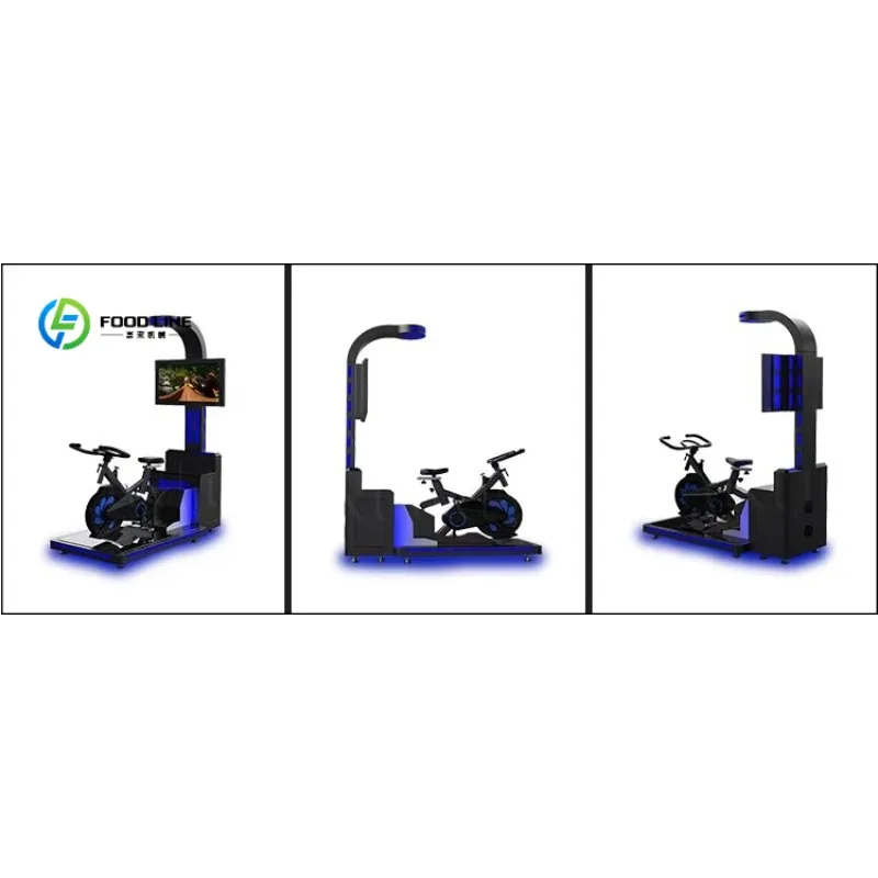 FL VR Bike Simulator 9D Motion Interactive Game Fitness Cycling Experience for Home School Indoor Outdoor