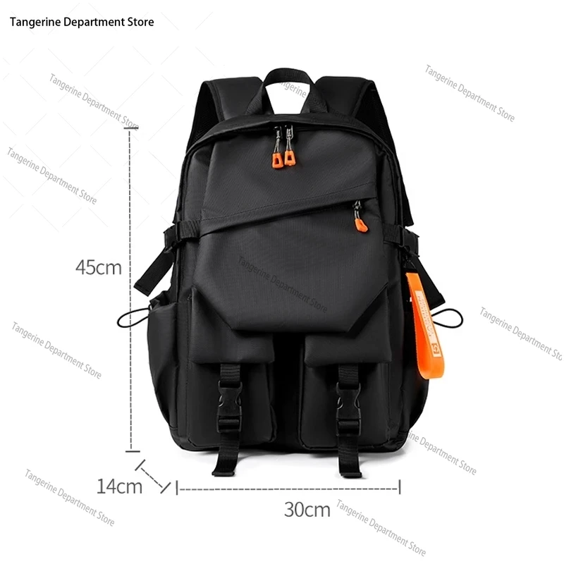 حقيبة ظهر رجالية فاخرة عالية الجودة 15.6 حقيبة ظهر للكمبيوتر المحمول ذات سعة عالية حقيبة سفر مقاومة للماء حقائب ظهر مدرسية عصرية للرجال