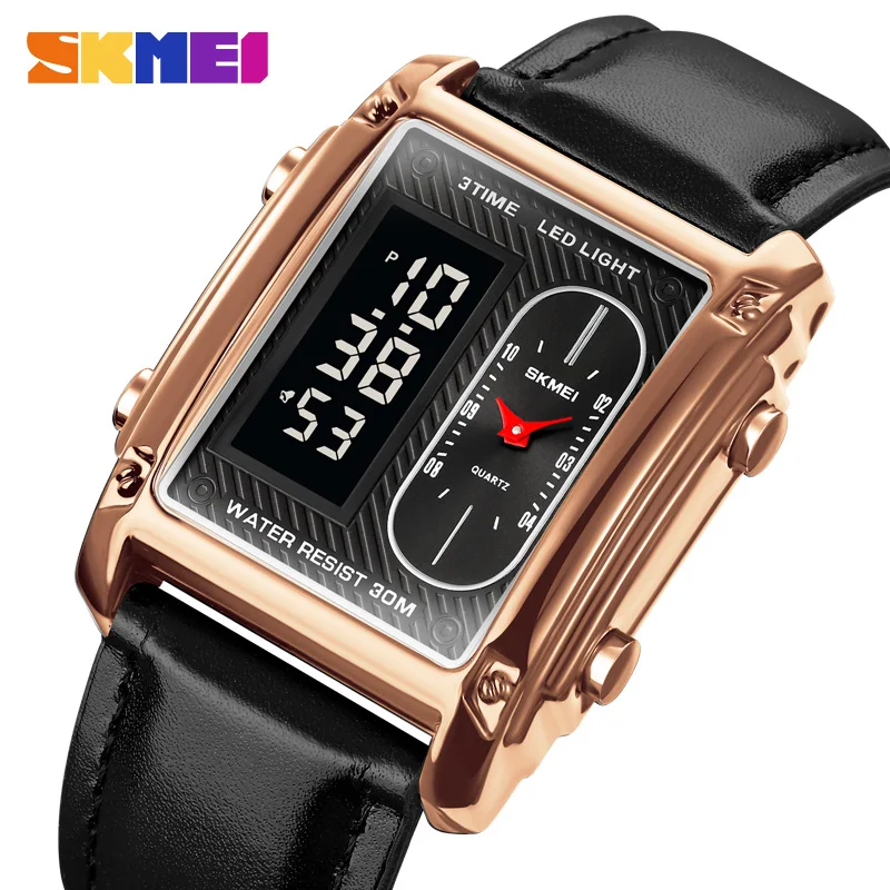 

SKMEI Casual Stopwatch Sport Watches Mens Fashion Back Light Digital Wristwatch 3Bar Waterproof Alarm Clock relógio masculino