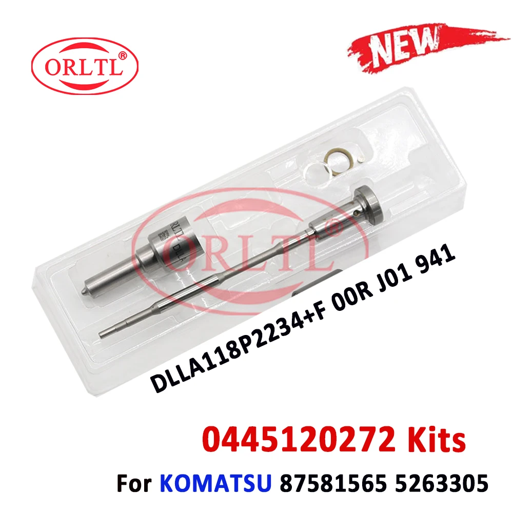 

ORLTL 0445120272 Diesel Injector DLLA118P2234 Nozzle 0433172234 Fuel Injector Valve F00RJ01941 For KOMATSU 87581565 5263305