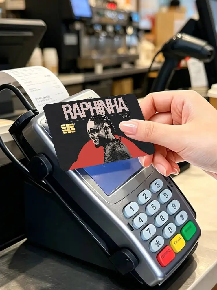 Brazil Football R-Raphinha 4pcs 1Set Card Stickers Small Waterproof Chip 4PCS Card Sticker Anti-Scratch