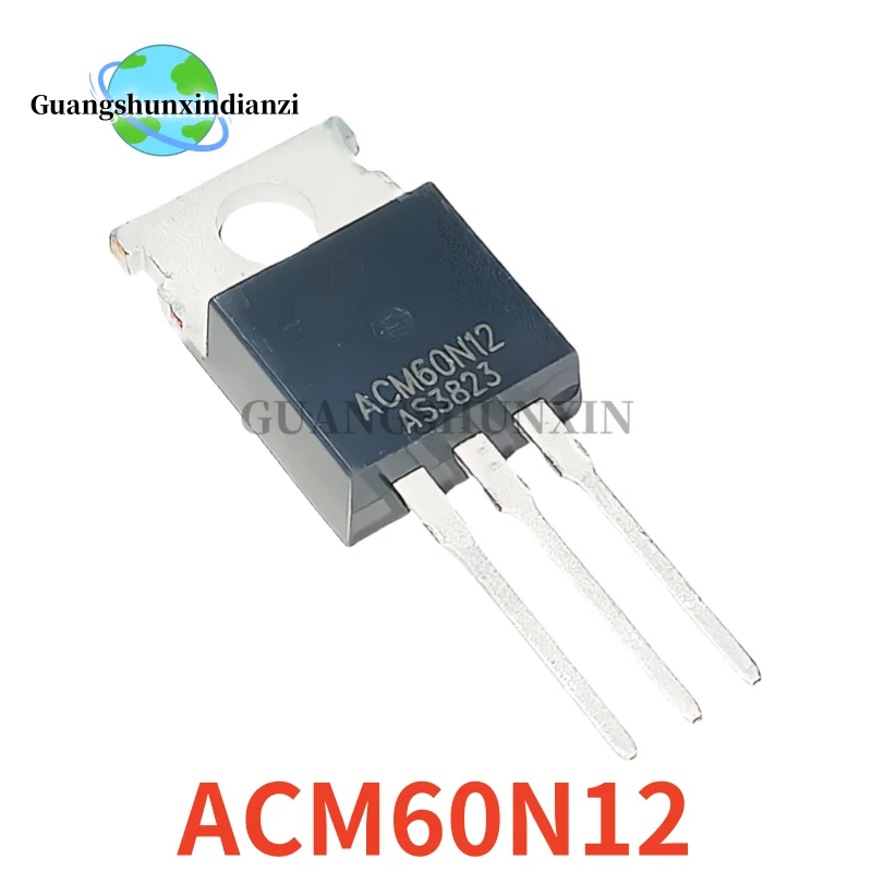 

10PCS 100% NEW ACM60N12 60N12 TO-220 120A 60V MOS field-effect transistor In Stock