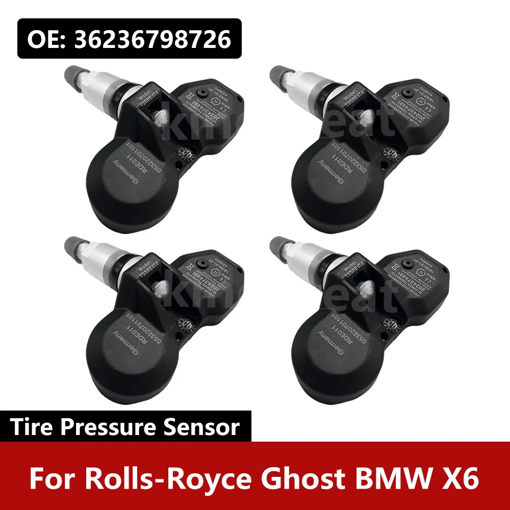 

4PCS/Lot For Rolls-Royce Ghost BMW X6 433MHz TPMS Tire Pressure Monitor System Sensor 36236798726