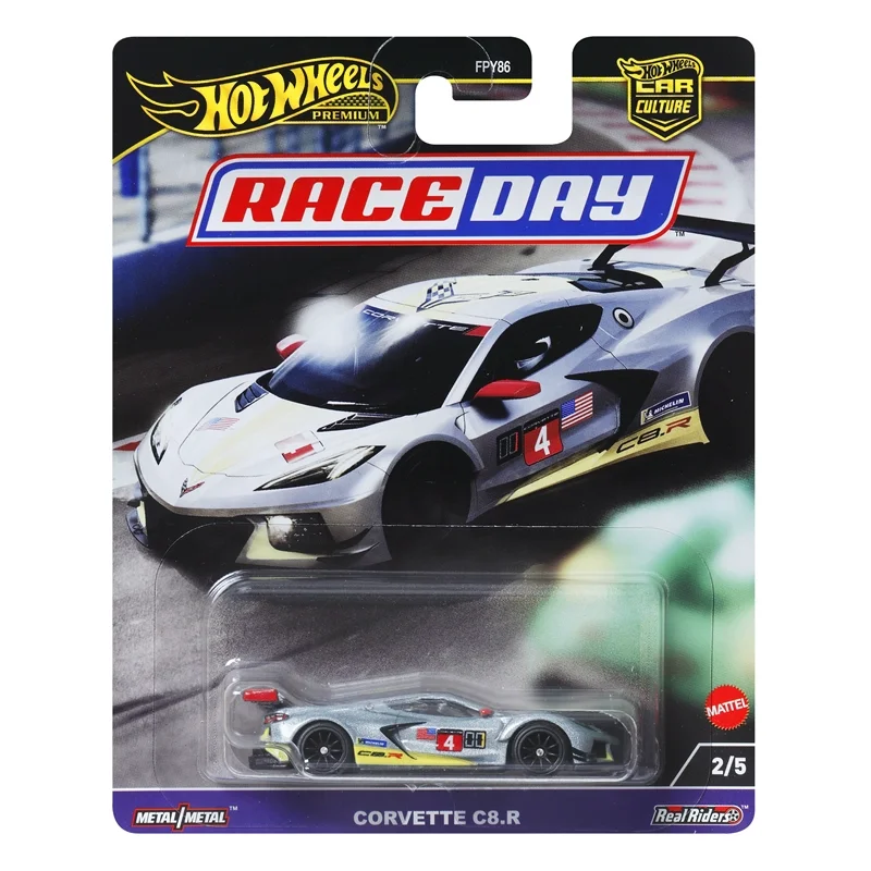 

Genuine Hot Wheels Premium Car Culture Race Day Corvette C8.R 1:64 Diecast Boys Toys Model Vehicle Bithrday Gift