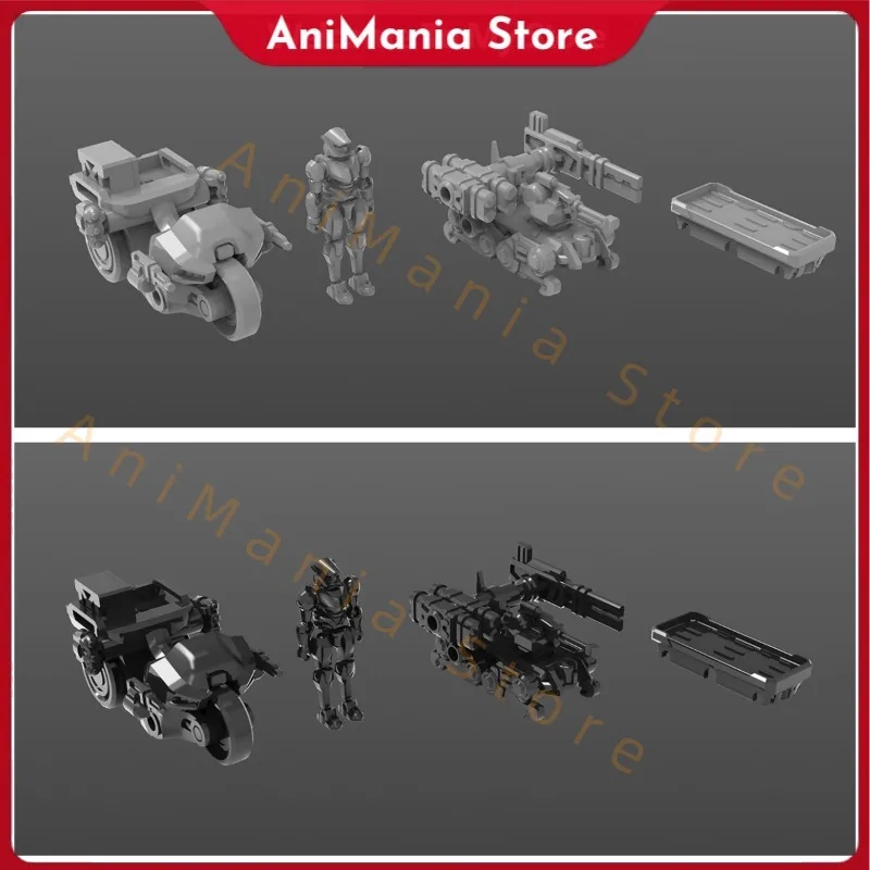 

Коллекционная модель-игрушка SHEIK MAINLAND 3MIN Series Reconnaissance Team ABS 1/60, сборная фигурка, подарок