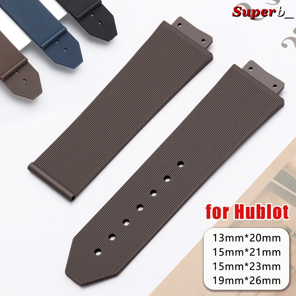 Silicone Watch Band for Hublot BIG BANG Classic Fusion Series Replacement Bracelets Men Women Waterproof Watch Strap Accessories