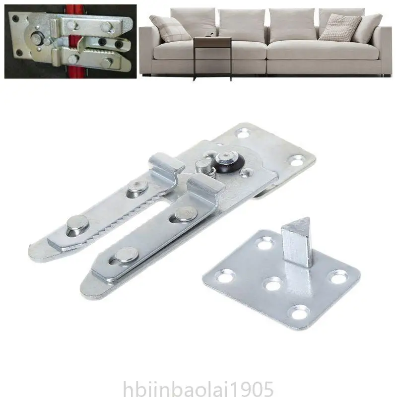 E74E Sofa Hinge Bracket Functional Bed Holder Furniture Sectional Connector