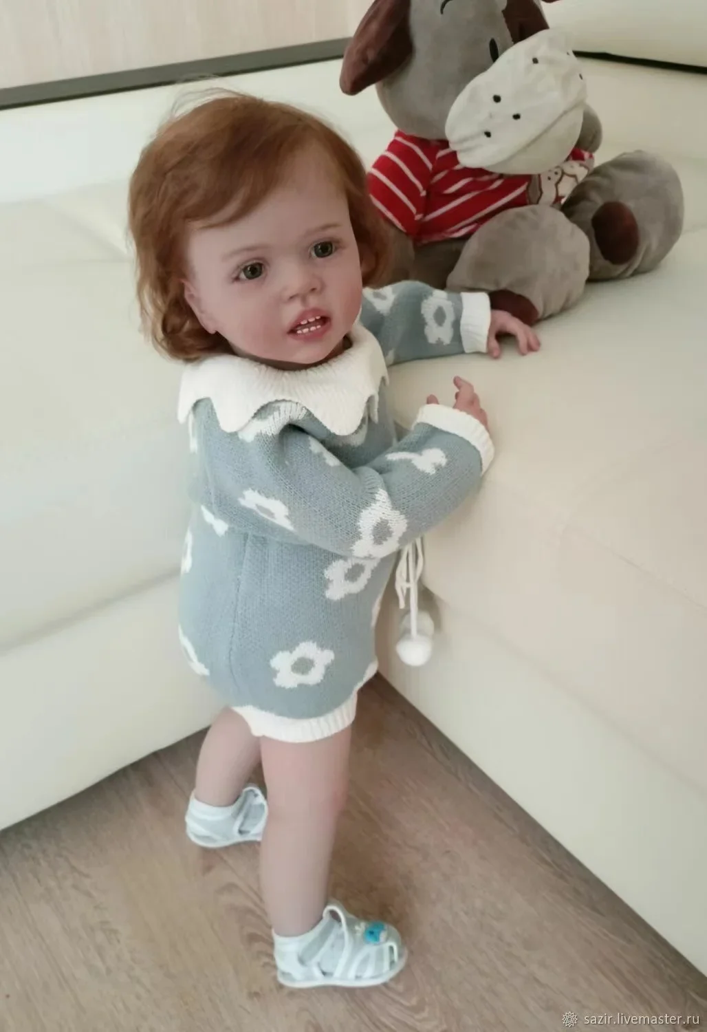 SINO-BB Personalizowana, limitowana edycja 73cm Reborn Baby Wini z ręcznie wszczepionymi włosami, gotowa lalka, prezent na Boże Narodzenie