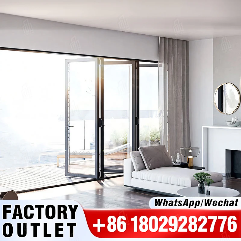 Folding Door for bedroom Top Quality Folding Door Interior Home Oscaracso Folding Doors with Hot Selling