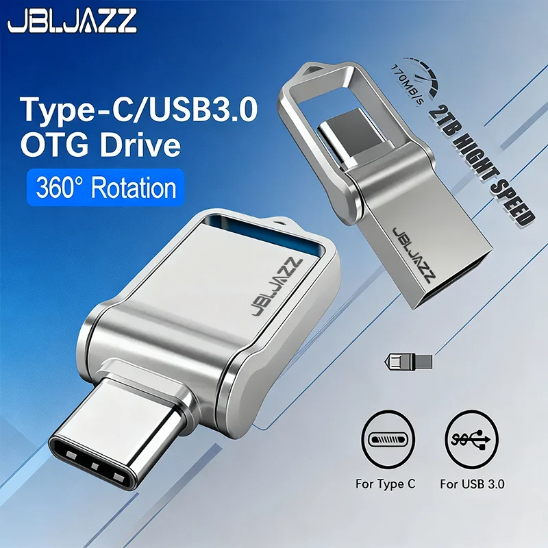 Clé USB 3.0 haute vitesse en métal 512 Go Type-C, clé USB étanche 128 Go 256 Go 64 Go pour ordinateur portable de bureau, best-seller