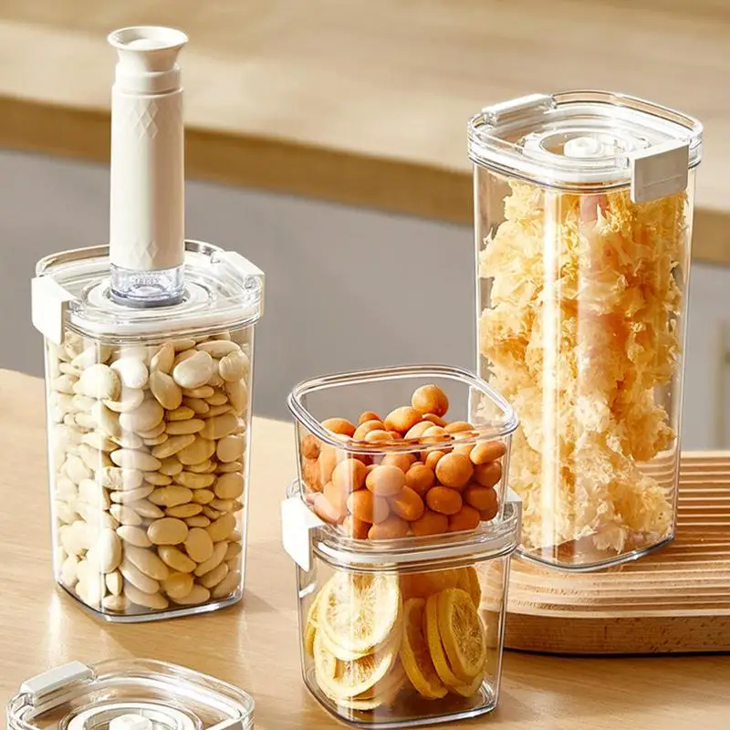 Vacuum Sealed Containers For Food Vacuum Sealed Storage Container Food Saver Airtight Coffee Container Stackable Coffee Bean