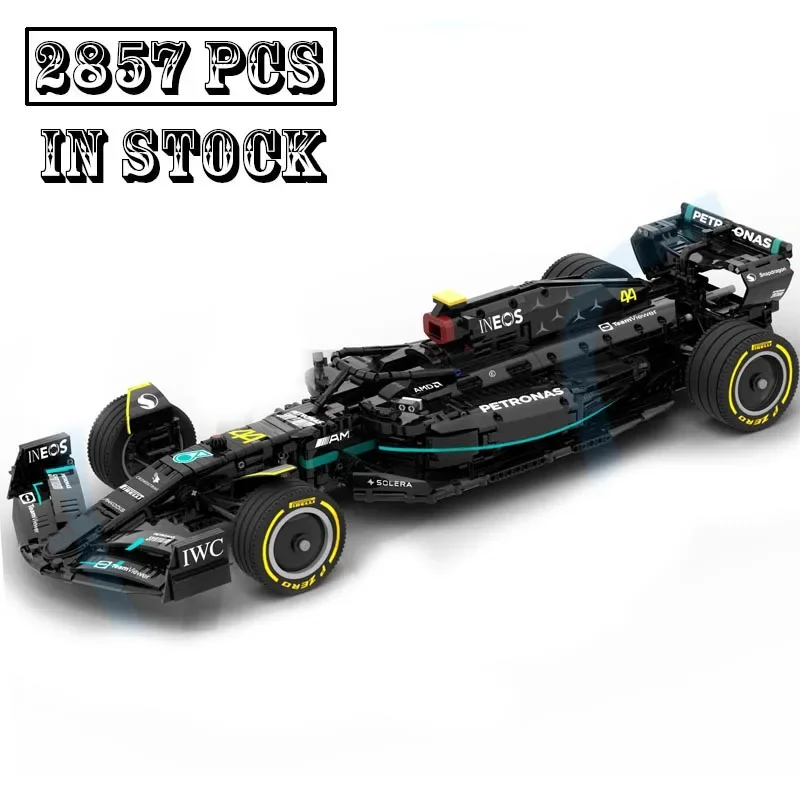 

New MOC-138981 W14 And MOC-138621 SF23 scale 1:8 Formula 1 Race Car Model Buiding Creators Block Bricks Toys Kids Birthday Gifts