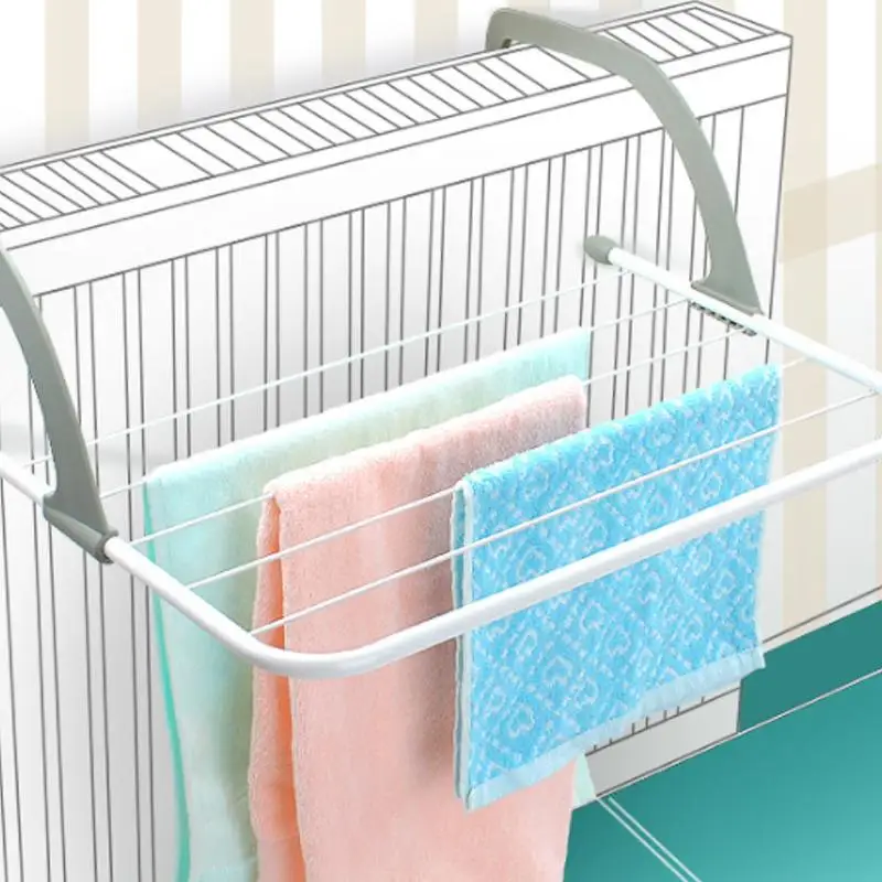 New Style Radiator Clothes Hanger Air Basks In Shoe Rack To Receive Hanging Clothes Hanger Balcony Drying Rack for Clothes