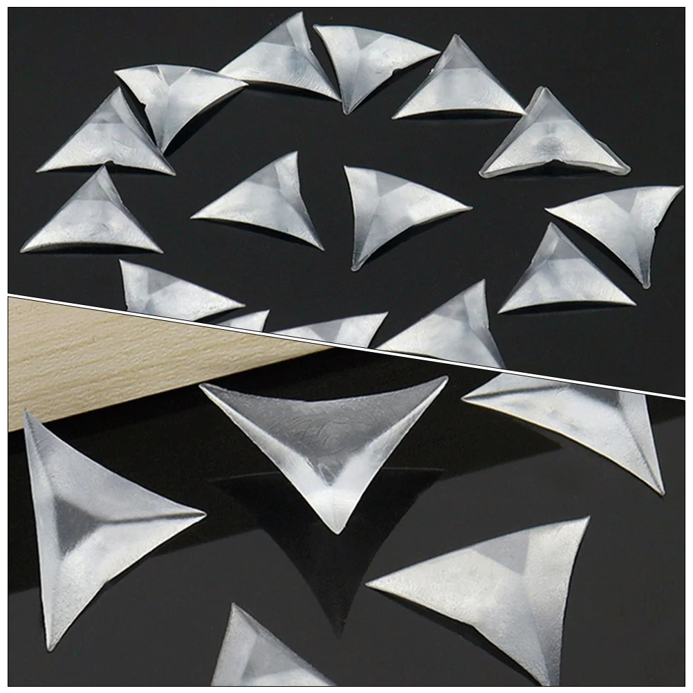 

400Pcs Stair Dust Corner Clear Triangle Guards Decorative Drawer Corner Furniture Protectors Dust Corners for Stairs