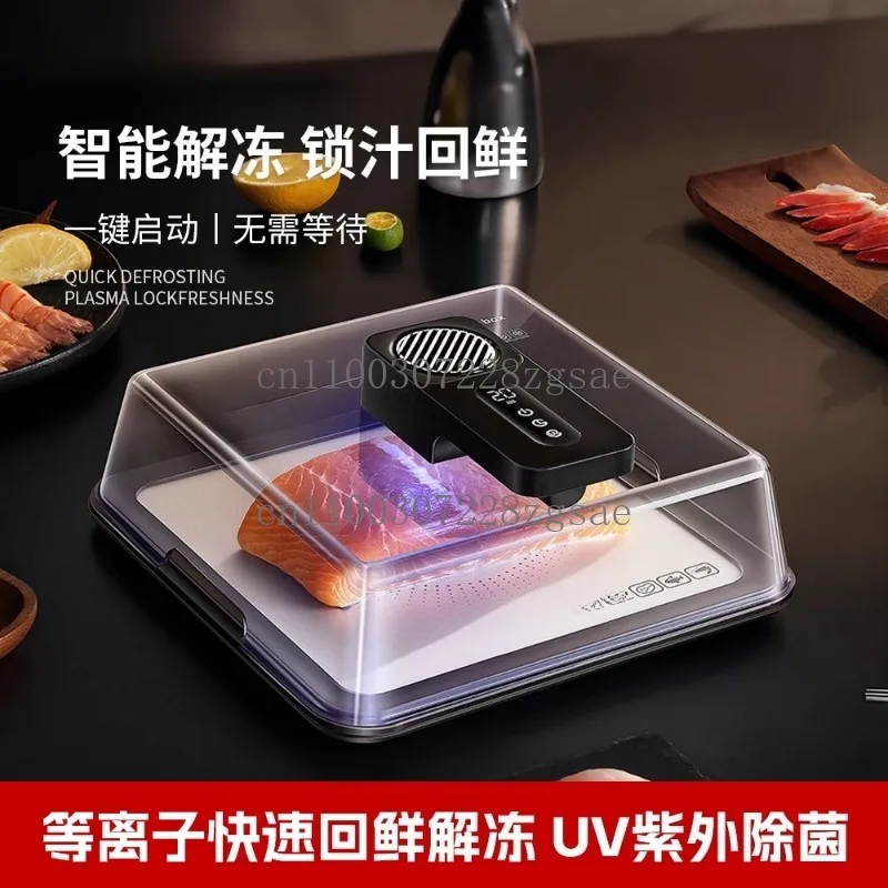 Steak fresh thawer quick thawing artifact fresh-keeping meat plate melting ice heat conducting plate