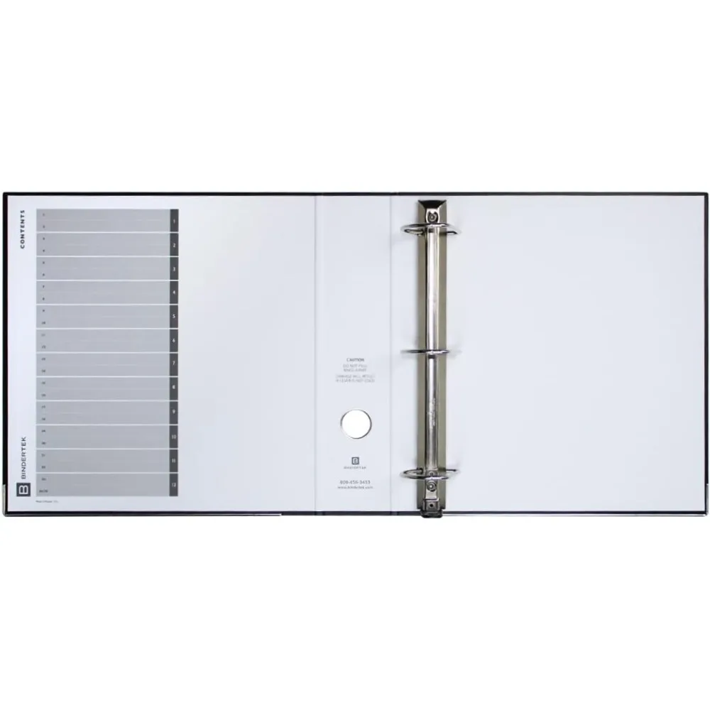 Premium 3-Ring Binders, Pack of 7, White, 2 Spine, 325-Sheet Capacity, 1.25 D-Rings, Linen-Textured, Steel-Reinforced Covers