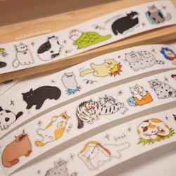 Our Lovely Cats Die Cut Washi Yupo Tapes Craft Supplies DIY Scrapbooking Card Making Decorative Plan Sticker