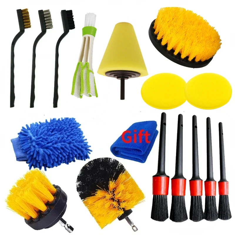 New Car Wash Brush Soft Brush Detail Brush Automotive Interior Cleaning Tools Air Conditioner Air Outlet Cleaning Brush