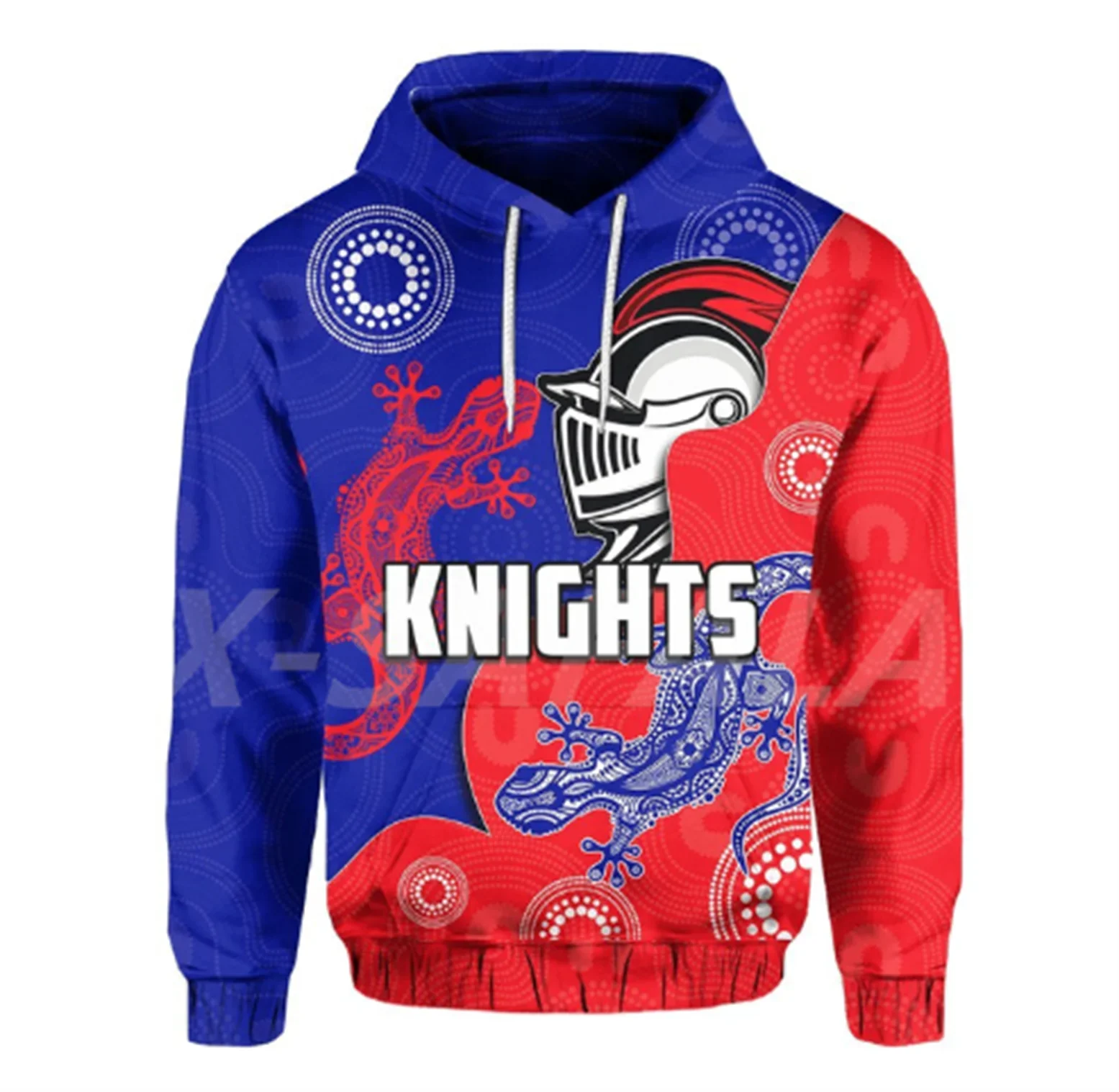 Knight Warrior Australia Rugby 3D Printed Hoodie Man Child  Harajuku Outwear Zipper Pullover Sweatshirt Casual Jacket  Jumpers