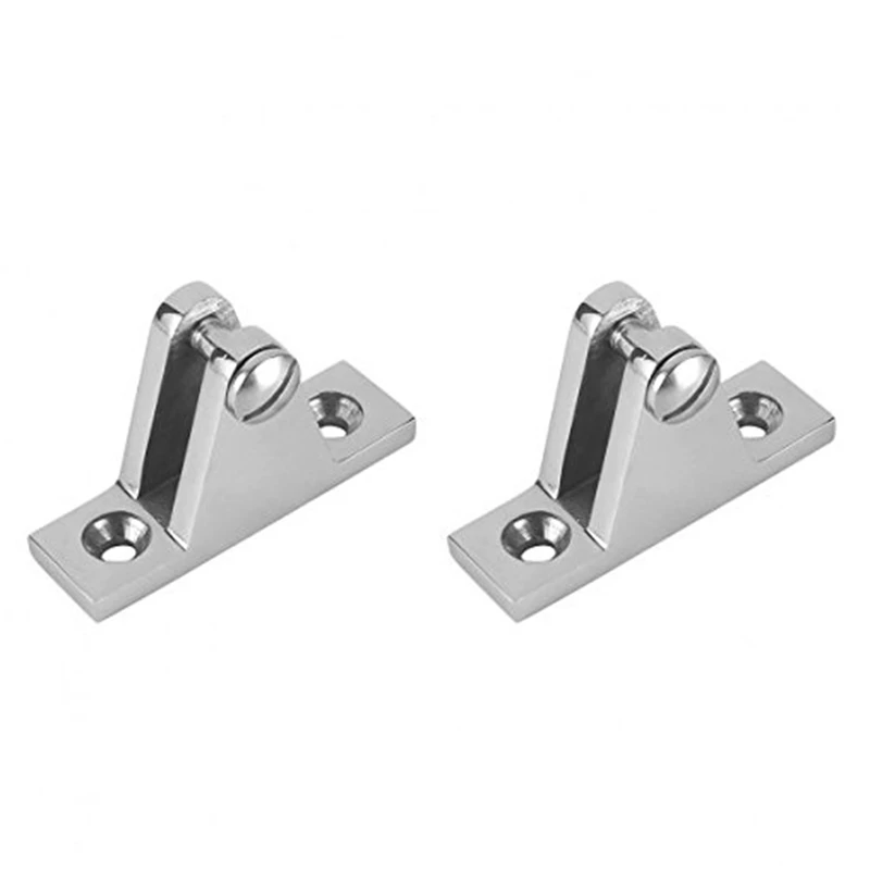 2Pcs Deck Hinge Boat Bimini Top Fitting 90 Degree Pin Stainless Steel Hot Boat Accessories Marine