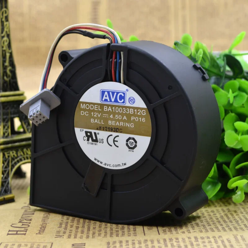مروحة أصلية جديدة لـ AVC BA10033B12G DC 12V 4.50A 9733 حجم هواء عالي مروحة نفخ توربو عنيفة 97 × 94 × 33 مللي متر