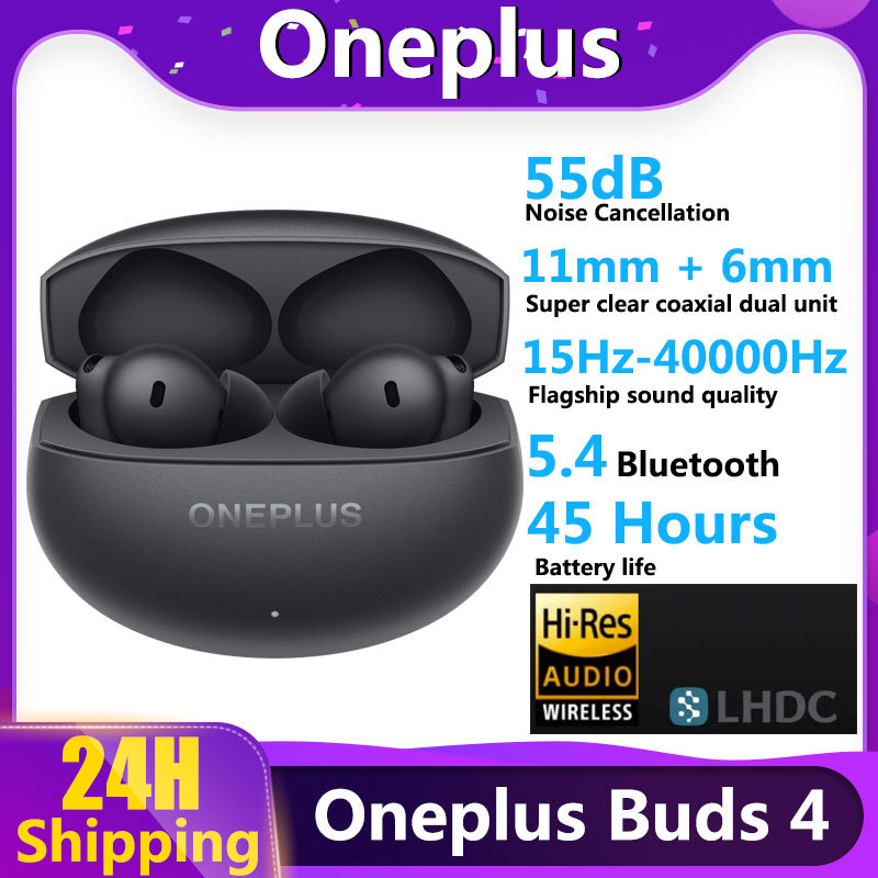 2025 Officia Oneplus Buds 4 TWS Wireless Bluetooth Earphone LHDC 5.0 55dB Active Noise Canceling 45h Battery Life For Oneplus 13