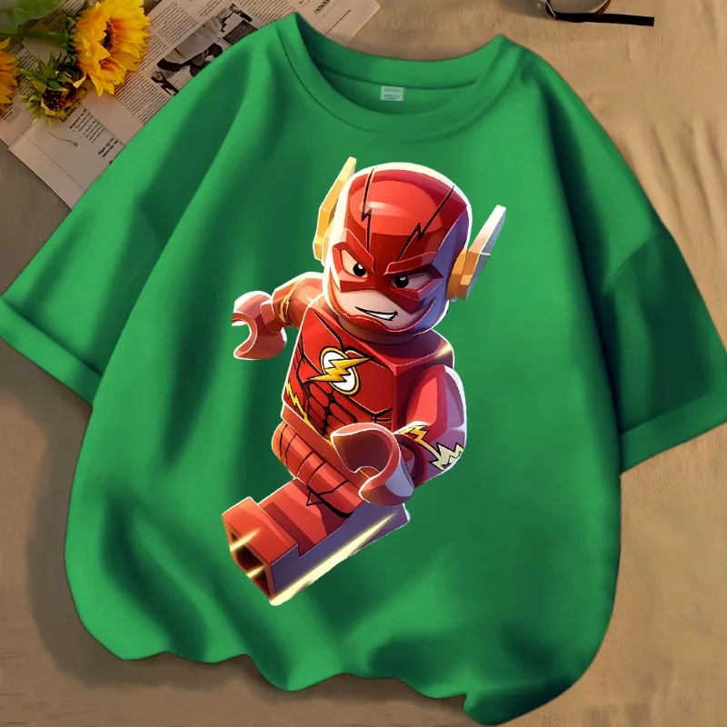 Nieuwe BeastKingdom De Flash Creatieve Cartoon Anime Korte Mouw Gepersonaliseerde Anime Merchandise Ronde Hals Losse T-shirt Groothandel