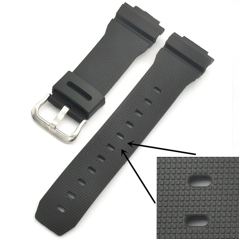 Voor Casio G-SHOCK DW6900 Wit groen blauw rood Geruite plastic horlogeband CASIO Gespecialiseerde polsband Horloge accessoires