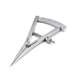 1Pcs Stainless Steel With Scale Mini Spacing Gauge Diy Handmade Leather Metal Caliper Adjustable Edger Instruments