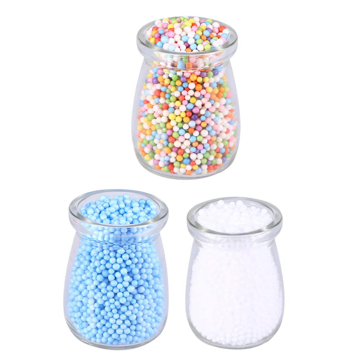 4 Bags Polystyrene Balls Small Mini Decorative Miniture Decoration DIY Craft Beads Child