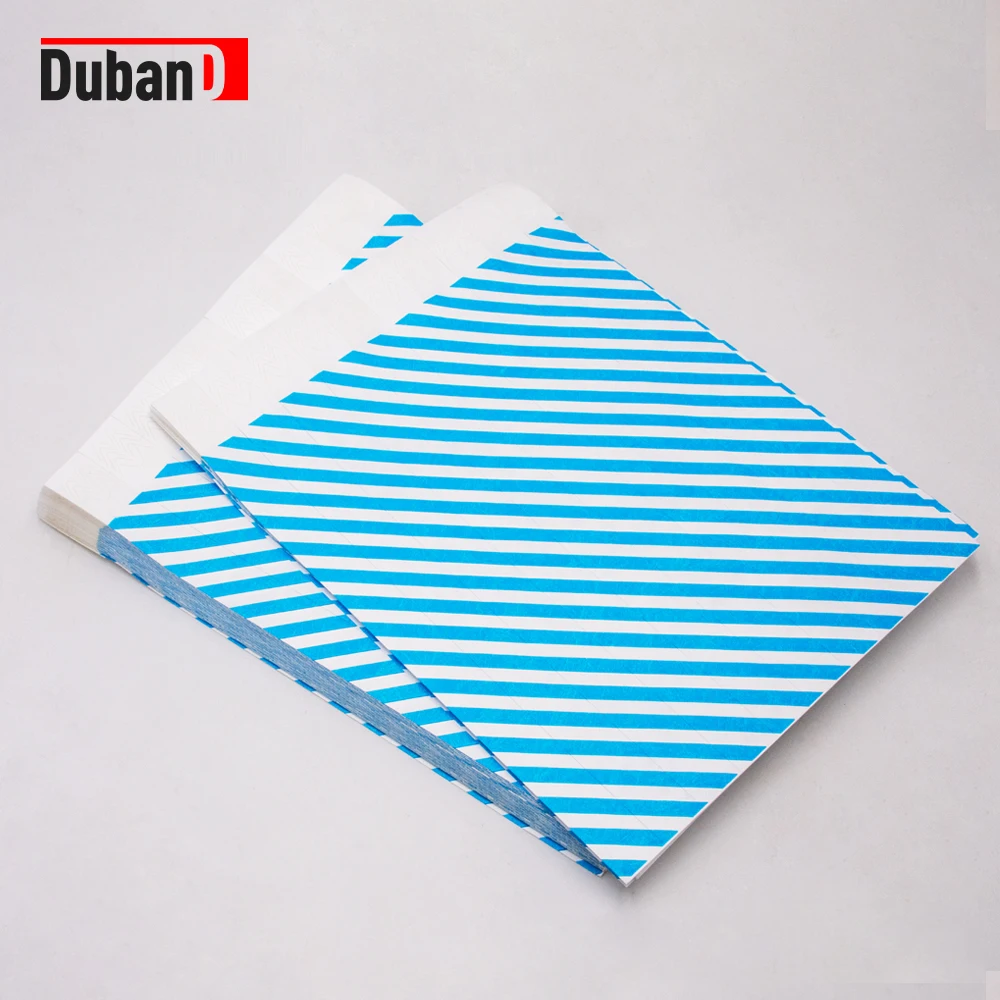 

Striped Tyvek Wristbands for Events, 3/4 Waterproof Paper Identification Bracelets, Security WristBands for Concert 100pcs