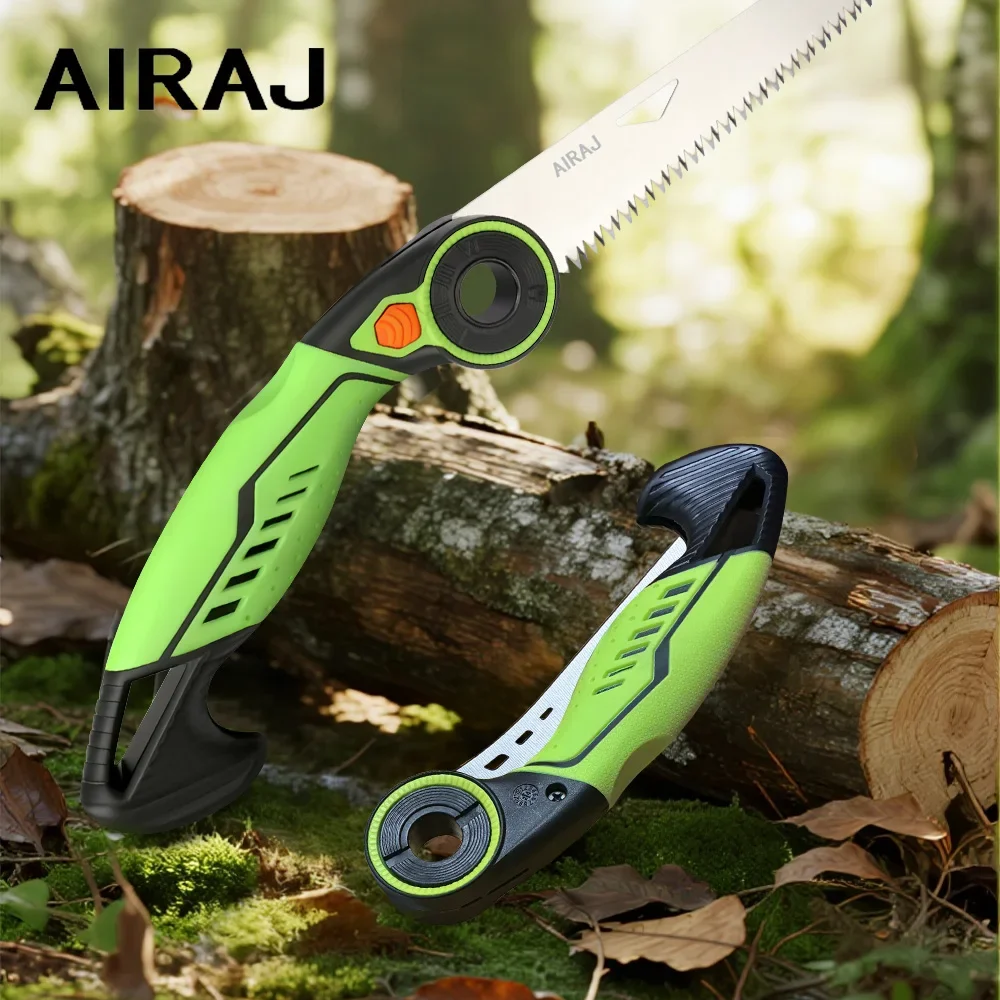 AIRAJ SK5 Folding Saw, Multi-function 3 Level Adjustable Self-Locking Woodworking Wallboard Cutting Saw,Cutting Hand Tools