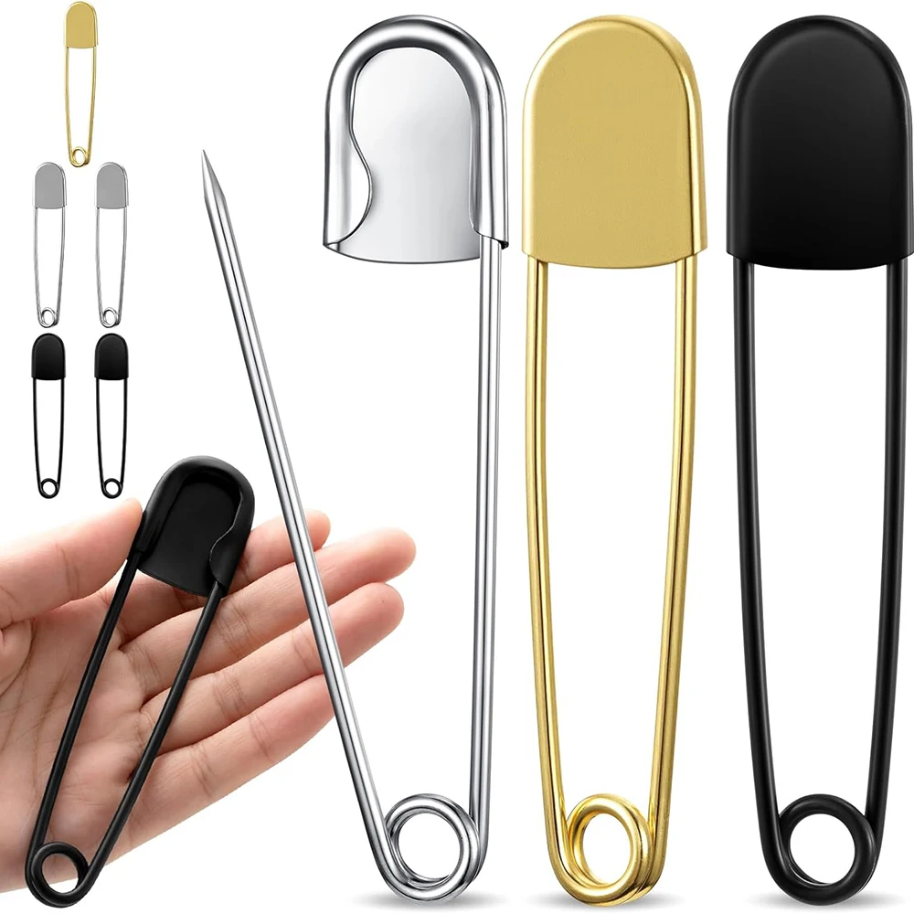 

5Pcs Large Safety Pins 5 Inch Stainless Steel Safety Pins Heavy Duty Huge for Strong Laundry Upholstery Sewing Quilting Craft